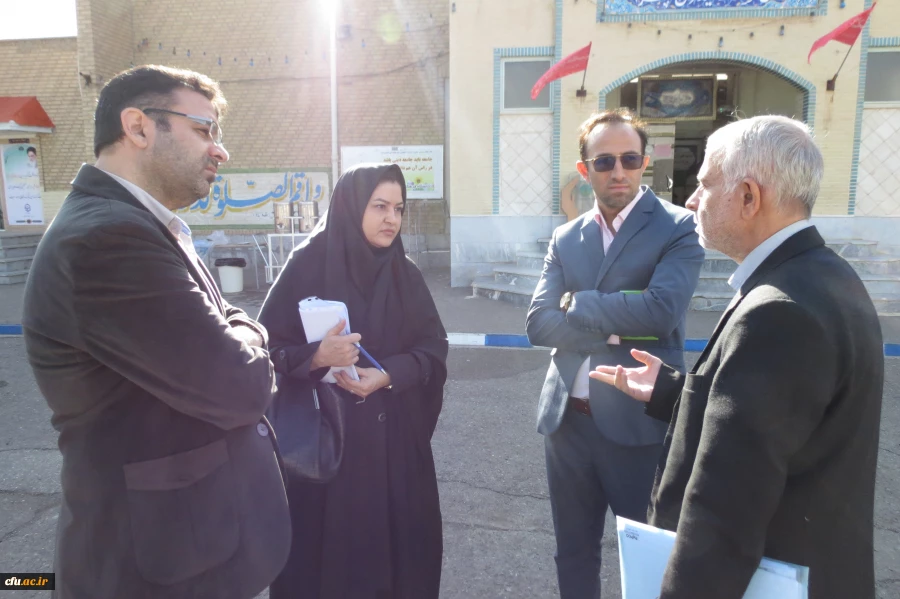 بازدید اعضای هیئت نظارت وارزیابی آموزش عالی استان قم از پردیس آیت الله طالقانی(ره) قم