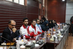 در مراسم انعقاد تفاهم نامه همکاری دانشگاه فرهنگیان و سازمان جوانان جمعیت هلال احمر عنوان شد:

اهمیت دانشگاه فرهنگیان به سبب تربیت معلمان آینده برای آموزش های هلال احمر دو چندان است 
 10