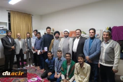 دیدار صمیمانه مدیر کل دانشجویی و مدیر پردیس های استان قم با دانشجو معلمان اهل سنت به مناسب هفته وحدت