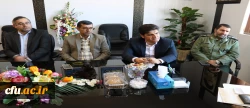 دیدار مسئولان دانشگاه فرهنگیان استان کهگیلویه و بویراحمد با فرمانده سپاه فتح استان 5