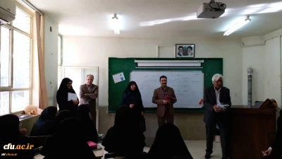 حضور تیموری رئیس  اداره امور رفاهی سازمان مرکزی در دانشگاه فرهنگیان کازرون