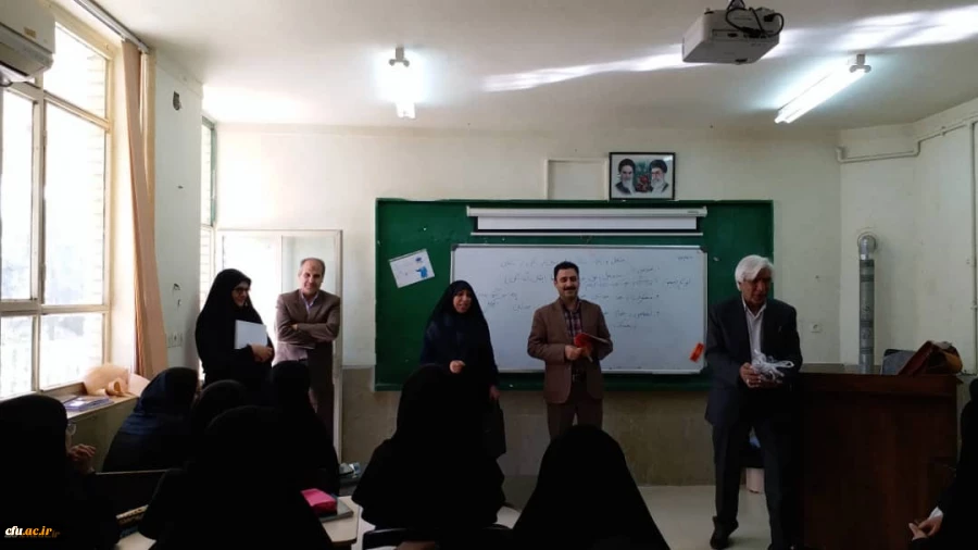 حضور تیموری رئیس  اداره امور رفاهی سازمان مرکزی در دانشگاه فرهنگیان کازرون