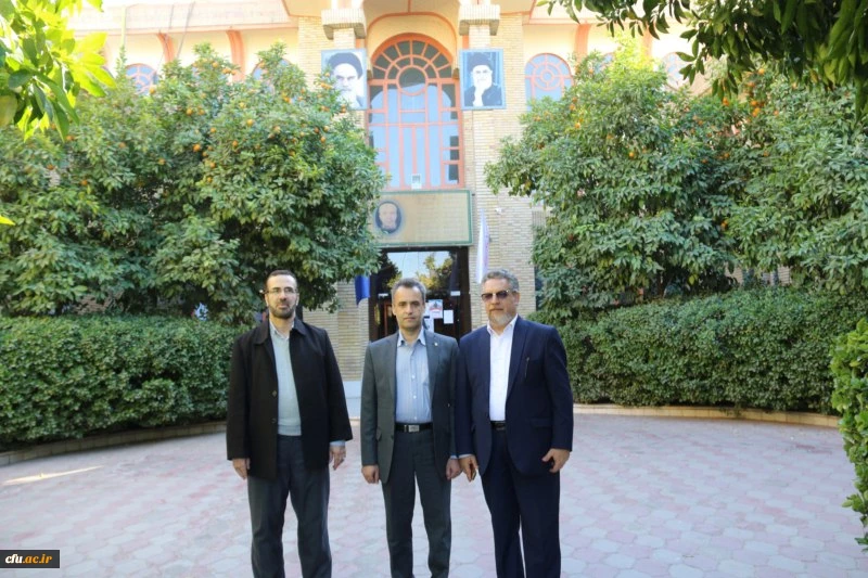 بازدید دکتر کچوئیان معاون نظارت، ارزیابی و تضمین کیفیت دانشگاه فرهنگیان و دکتر دلقندی مشاور رئیس دانشگاه و مدیرکل حراست دانشگاه فرهنگیان از پردیس های استان یزد
 3