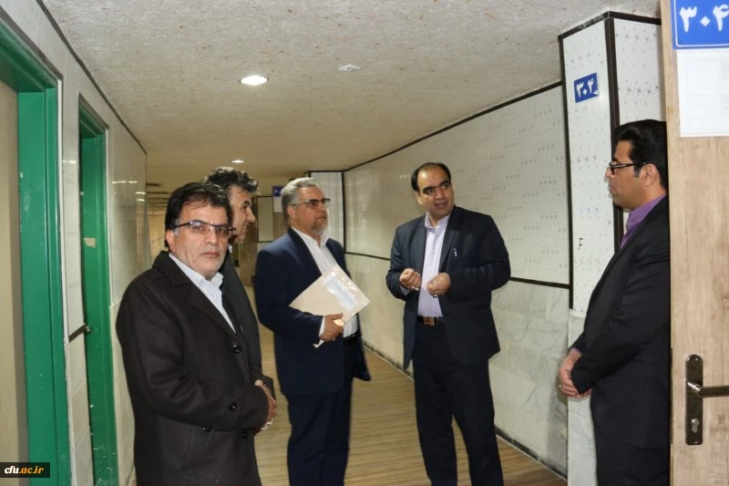 بازدید دکتر کچوئیان معاون نظارت، ارزیابی و تضمین کیفیت دانشگاه فرهنگیان و دکتر دلقندی مشاور رئیس دانشگاه و مدیرکل حراست دانشگاه فرهنگیان از پردیس های استان یزد
 5
