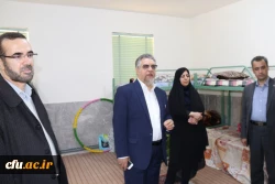 بازدید دکتر کچوئیان معاون نظارت، ارزیابی و تضمین کیفیت دانشگاه فرهنگیان و دکتر دلقندی مشاور رئیس دانشگاه و مدیرکل حراست دانشگاه فرهنگیان از پردیس های استان یزد
 14