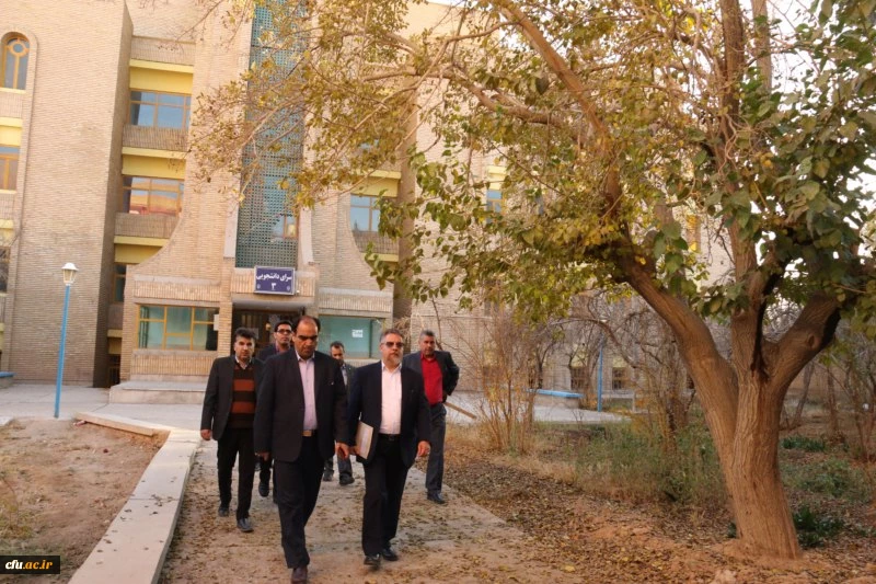 بازدید دکتر کچوئیان معاون نظارت، ارزیابی و تضمین کیفیت دانشگاه فرهنگیان و دکتر دلقندی مشاور رئیس دانشگاه و مدیرکل حراست دانشگاه فرهنگیان از پردیس های استان یزد
 6