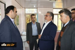 بازدید دکتر کچوئیان معاون نظارت، ارزیابی و تضمین کیفیت دانشگاه فرهنگیان و دکتر دلقندی مشاور رئیس دانشگاه و مدیرکل حراست دانشگاه فرهنگیان از پردیس های استان یزد
 7