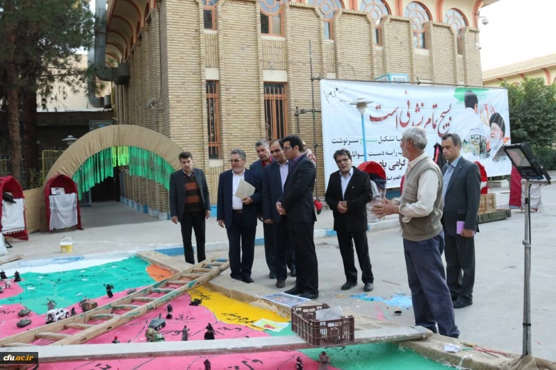 بازدید دکتر کچوئیان معاون نظارت، ارزیابی و تضمین کیفیت دانشگاه فرهنگیان و دکتر دلقندی مشاور رئیس دانشگاه و مدیرکل حراست دانشگاه فرهنگیان از پردیس های استان یزد
 11