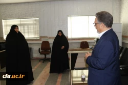 بازدید دکتر کچوئیان معاون نظارت، ارزیابی و تضمین کیفیت دانشگاه فرهنگیان و دکتر دلقندی مشاور رئیس دانشگاه و مدیرکل حراست دانشگاه فرهنگیان از پردیس های استان یزد
 14