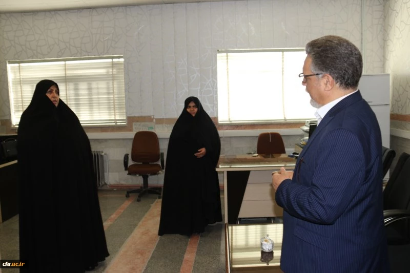 بازدید دکتر کچوئیان معاون نظارت، ارزیابی و تضمین کیفیت دانشگاه فرهنگیان و دکتر دلقندی مشاور رئیس دانشگاه و مدیرکل حراست دانشگاه فرهنگیان از پردیس های استان یزد
 9