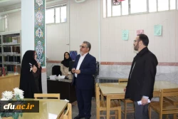 بازدید دکتر کچوئیان معاون نظارت، ارزیابی و تضمین کیفیت دانشگاه فرهنگیان و دکتر دلقندی مشاور رئیس دانشگاه و مدیرکل حراست دانشگاه فرهنگیان از پردیس های استان یزد
 15