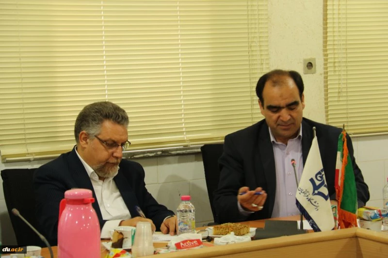 برگزاری جلسه پرسش و پاسخ با حضور دکتر کچوئیان معاون نظارت، ارزیابی و تضمین کیفیت دانشگاه فرهنگیان و دکتر دلقندی مشاور رئیس دانشگاه و مدیرکل حراست دانشگاه فرهنگیان 
 6