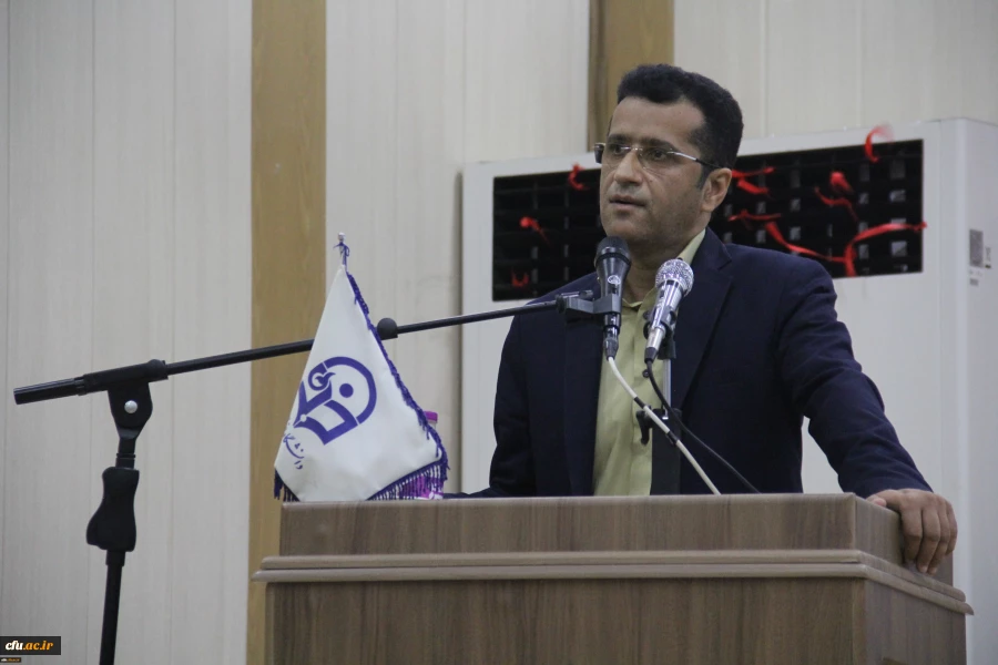 مراسم تکریم و معارفه سرپرستان پیشین و جدید دفتر نهاد نمایندگی مقام معظم رهبری در دانشگاه فرهنگیان هرمزگان 6