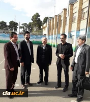 بازدید دکتر مشهدی مدیر امور مدارس وابسته و کارورزی دانشگاه فرهنگیان از مدیریت امور پردیس های استان قم