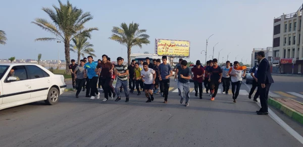 مسابقه دو صحرانوردی دانشجومعلمان در ساحل بوشهر برگزار شد 3