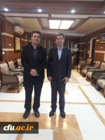 دکتر علی محمودلو مدیر امور پردیس های دانشگاه فرهنگیان با دکتر شهریاری استاندار آذربایجان غربی و رئیس هیات امنای دانشگاه فرهنگیان استان دیدار کرد 2