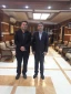 دکتر علی محمودلو مدیر امور پردیس های دانشگاه فرهنگیان با دکتر شهریاری استاندار آذربایجان غربی و رئیس هیات امنای دانشگاه فرهنگیان استان دیدار کرد 2