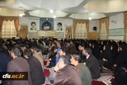 بزرگداشت روز دانشجو با حضور حجت الاسلام و المسلمین ذوالنور نماینده مردم قم در مجلس شواری اسلامی در مرکز آموزش عالی شهید مدنی(ره)