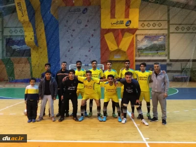 حضور تیم فوتسال دانشگاه فرهنگیان فارس در مسابقات گرامیداشت هفته بیسج دانشگاه های شیراز