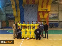 حضور تیم فوتسال دانشگاه فرهنگیان فارس در مسابقات گرامیداشت هفته بیسج دانشگاه های شیراز