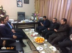 مهندس عبدالکریم حسین زاده نماینده محترم مردم شریف نقده و اشنویه در مجلس شورای اسلامی با دکتر محمودلو مدیر امور پردیس های استان آذربایجان غربی دیدار و گفتگو کرد 2