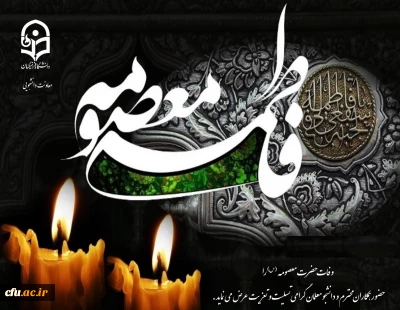 پیام تسلیت معاون دانشجویی به مناسبت وفات کریمه اهل بیت حضرت فاطمه معصومه(س)