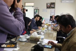 نشست خبری سرپرست دانشگاه فرهنگیان خراسان شمالی در راستای برگزاری مراسم نکوداشت یکصدمین سال تاسیس تربیت معلم با حضور خبرگزاری های استان برگزار شد.
دکتر صفرزاده سرپرست دانشگاه فرهگیان ضمن خوش آمدگویی به خبرگزاری های استانی، اهداف اصلی این مراسم و نکوداشت تر