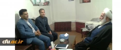 دیدار دکتر محمدی مشاور ریاست دانشگاه فرهنگیان باحضرت آیت الله سلیمانی نماینده ولی فقیه در استان و امام جمعه زاهدان برگزار شد