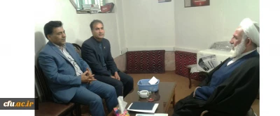 دیدار دکتر محمدی مشاور ریاست دانشگاه فرهنگیان باحضرت آیت الله سلیمانی نماینده ولی فقیه در استان و امام جمعه زاهدان برگزار شد
