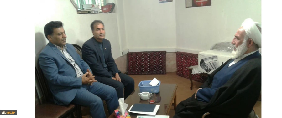 دیدار دکتر محمدی مشاور ریاست دانشگاه فرهنگیان باحضرت آیت الله سلیمانی نماینده ولی فقیه در استان و امام جمعه زاهدان برگزار شد