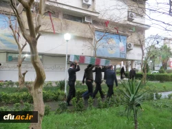 بدرقه دو شهید جنگ تحمیلی در پردیس بنت الهدی صدر دانشگاه فرهنگیان گیلان 6