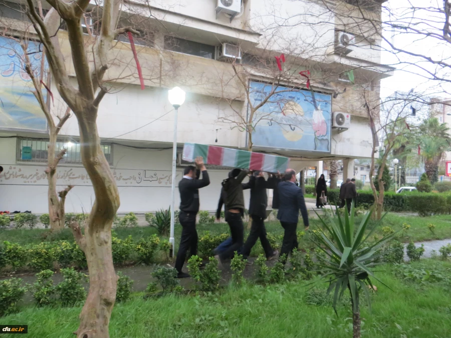 بدرقه دو شهید جنگ تحمیلی در پردیس بنت الهدی صدر دانشگاه فرهنگیان گیلان 6