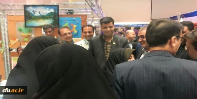 بازدید مسولین استانی فارس از   غرفه دانشگاه فرهنگیان در نمایشگاه دست آورد های پژوهشی استان