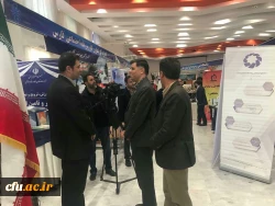 بازدید سرپرست محترم استانداری فارس جناب آقای مهندس رحمانی و همچنین جناب اقای دکتر اناری نژاد مدیریت محترم دانشگاه فرهنگیان فارس وهیات همراه از غرفه دانشگاه فرهنگیان فارس در نمایشگاه دست آورد های پژوهشی استان فارس 5