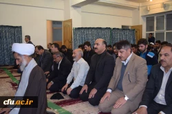 اقامه نماز جماعت دانشجویان به امامت نماینده محترم ولی فقیه در استان