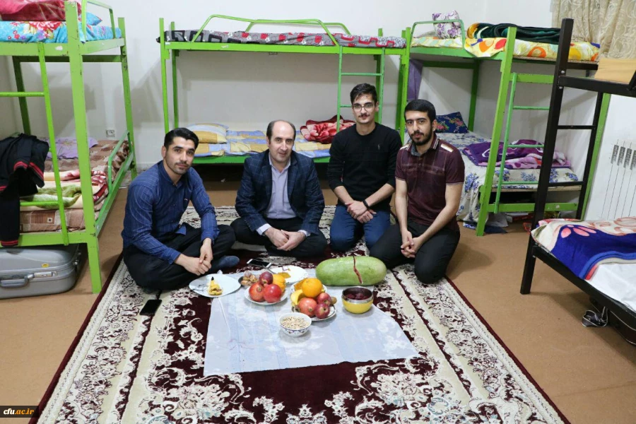 حضور صمیمی  سرپرست مدیریت  امور پردیس های دانشگاه فرهنگیان درسرای دانشجویی به بهانه شب یلدا 3