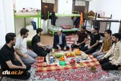 حضور صمیمی  سرپرست مدیریت  امور پردیس های دانشگاه فرهنگیان درسرای دانشجویی به بهانه شب یلدا 4