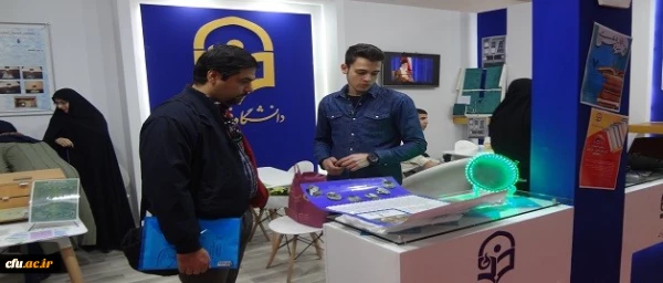 افتتاح غرفه دانشگاه فرهنگیان در نوزدهمین نمایشگاه دستاوردهای پژوهشی، فناوری و فن بازار 2