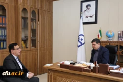 ارائه گزارش فعالیت های اخیر مدیریت همکاری های علمی بین المللی دانشگاه در دیدار با دکتر حسین خنیفر رئیس دانشگاه فرهنگیان 2