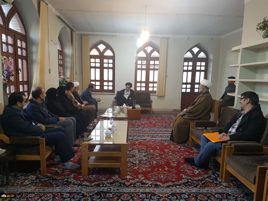 دیدار سرپرست دانشگاه فرهنگیان و اعضای ستاد نکوداشت هشتادو یکمین سال تربیت معلم استان گلستان با حضرت آیت ا... نورمفیدی، نماینده ولی فقیه در استان و امام جمعه گرگان 4