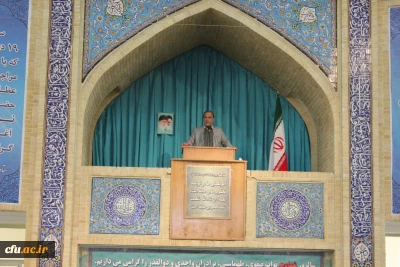 دکتر علیرضا علی صوفی پیش ازخطبه های نماز جمعه همدان:

دانشگاه فرهنگیان در فرازهای مختلف مورد تاکید رهبر معظم انقلاب است