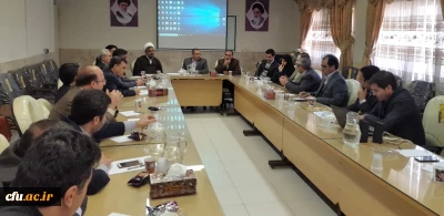 نشست اعضای هیات علمی دانشگاه فرهنگیان کرمانشاه با دکتر طاهری نیا معاونت پژوهش دانشگاه