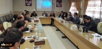 نشست اعضای هیات علمی دانشگاه فرهنگیان کرمانشاه با دکتر طاهری نیا معاونت پژوهش دانشگاه