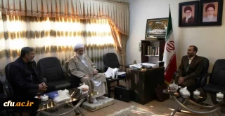 دیدار سرپرست جدید مدیریت امور پردیس های دانشگاه فرهنگیان استان کرمانشاه با حضرت آیت الله علما