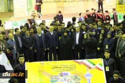 دکتر معصومه علی نژاد معاون دانشجویی دانشگاه فرهنگیان و قائم مقام رئیس جشنواره در افتتاحیه دومین جشنواره ورزش های همگانی دانشجو معلمان
 شرکت در فعالیت های ورزشی باعث رشد و تعالی دانشجویان و شکوفایی علم و دانش در کشور خواهد شد 3