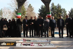 آغازبکار چهارمین گردهمایی رویش با ادای احترام به شهدای گمنام پردیس شهید بهشتی مشهد 5