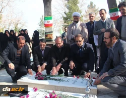 آغازبکار چهارمین گردهمایی رویش با ادای احترام به شهدای گمنام پردیس شهید بهشتی مشهد 6