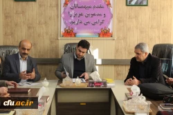 دیدارصمیمی دکتر روشندل معاون آموزشی وتحصیلات تکمیلی دانشگاه فرهنگیان کشور بااعضای هیئت علمی دانشگاه فرهنگیان استان قزوین 6