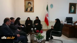 بازدید خانم موسوی مدیر کل امور بانوان استانداری از پردیس فاطمه الزهرا (س) اهواز