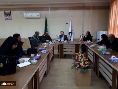 جلسه مشترک مدیریت استانی دانشگاه فرهنگیان سمنان با مدیر کل حفظ و نشر آثار دفاع مقدس استان